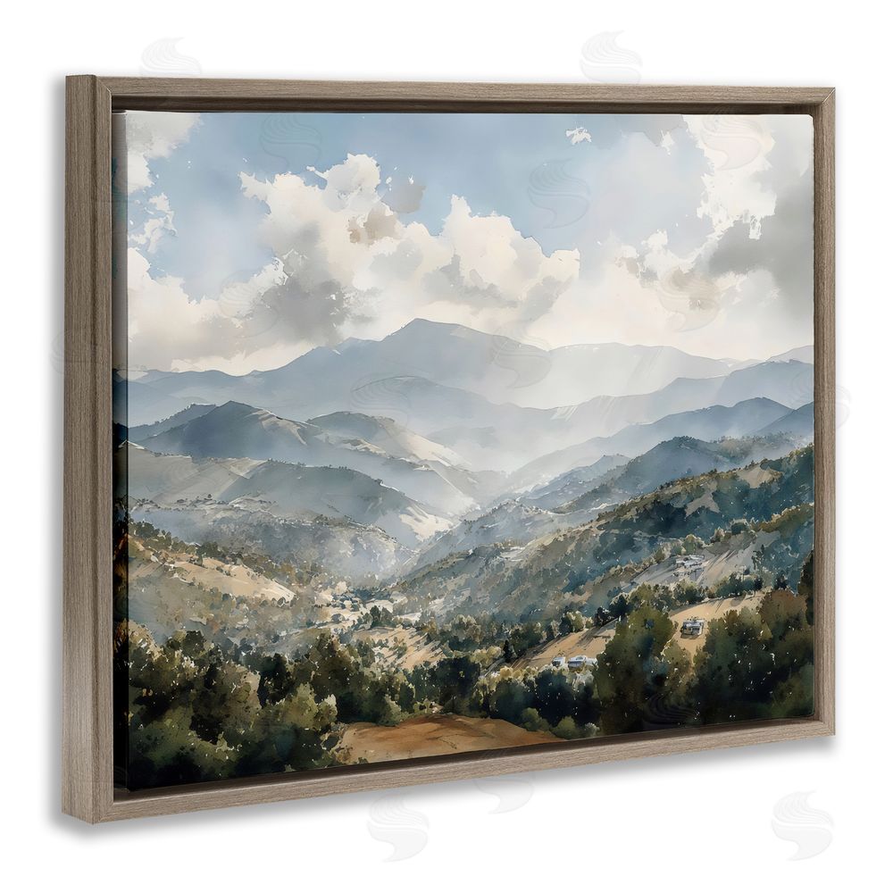 Franklyn Gregory Everything Under The Sun Brown Floating Framed Canvas Wall Art