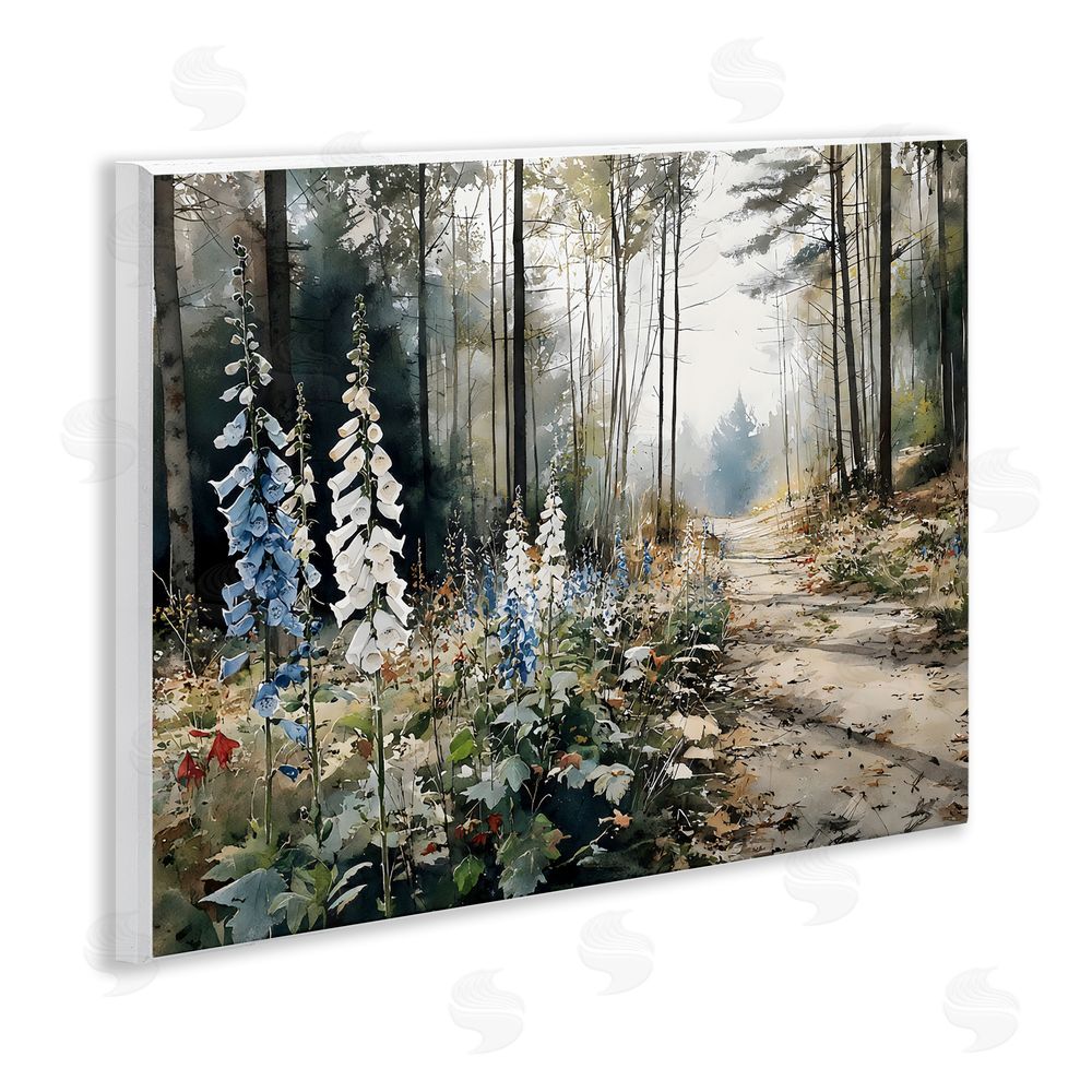 Franklyn Gregory Foxglove Path Sunlit Woods Wall Plaque Home Decor Art Print