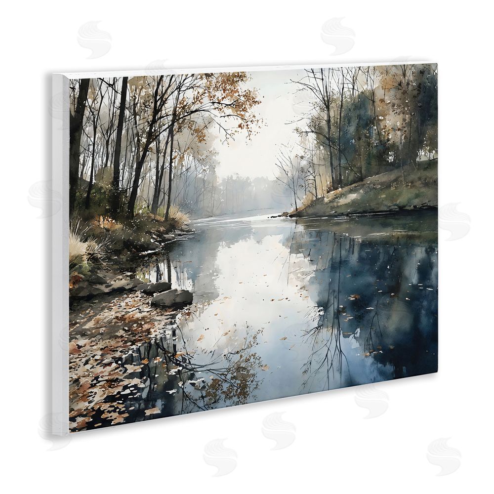 Franklyn Gregory Fall Lake Reflection Wall Plaque Home Decor Art Print