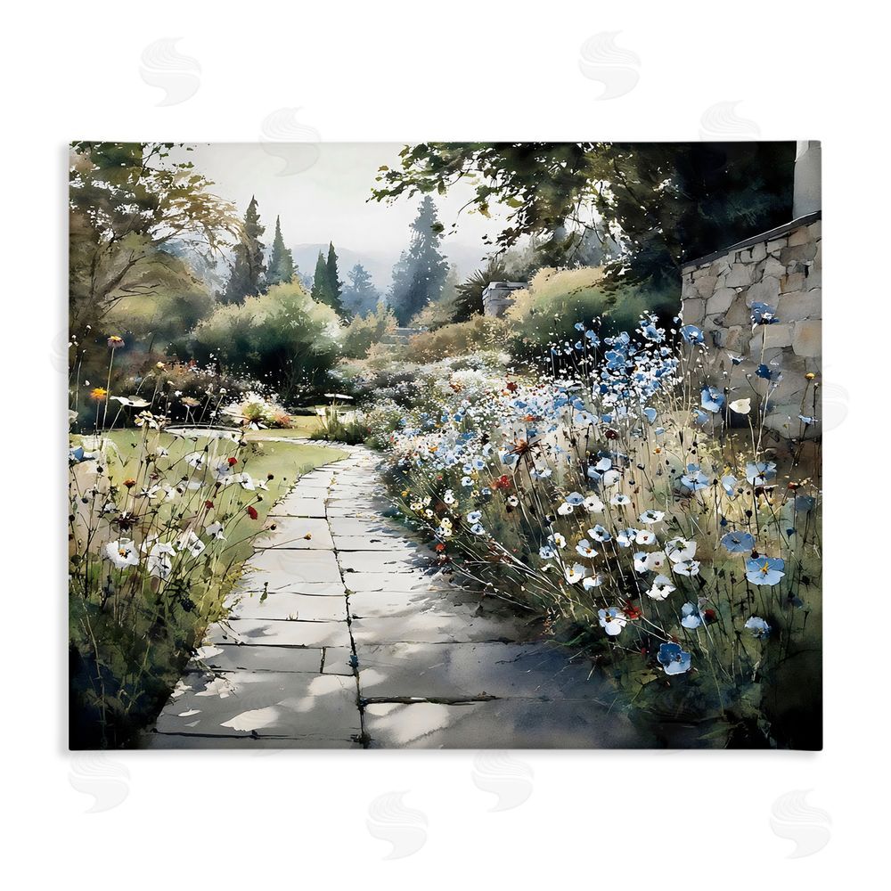 Franklyn Gregory Garden Pathway in Summer Light Stretched Canvas Wall Art