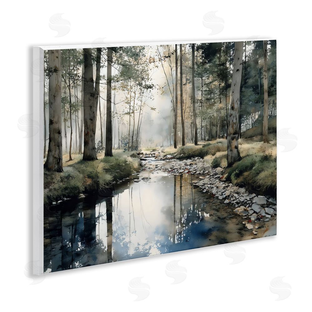 Franklyn Gregory Woodland Wonder Creek Wall Plaque Printed Art
