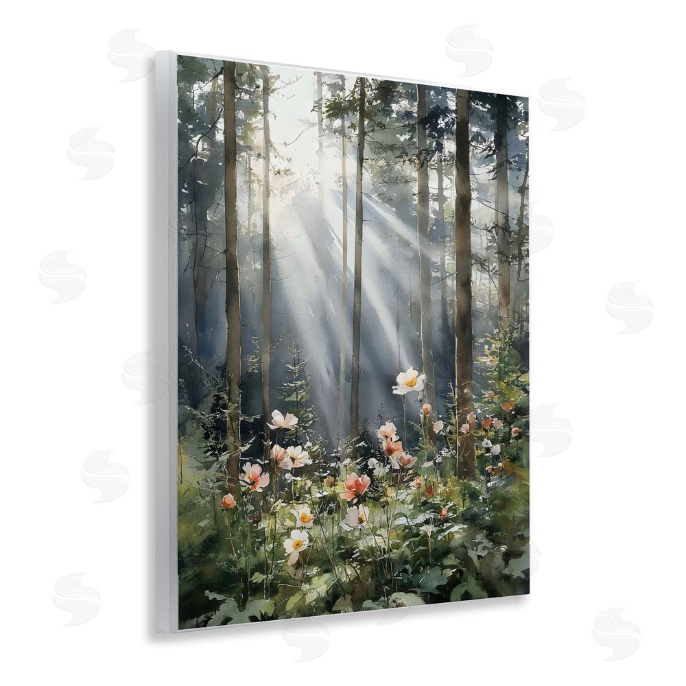 Franklyn Gregory Sunlit Woods In Morning Wall Plaque Printed Art