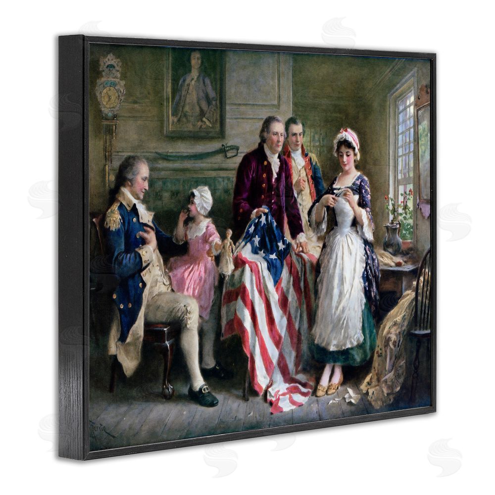 Arlington Prints Historical Betsy Ross Black Framed Giclee Print Wall Art