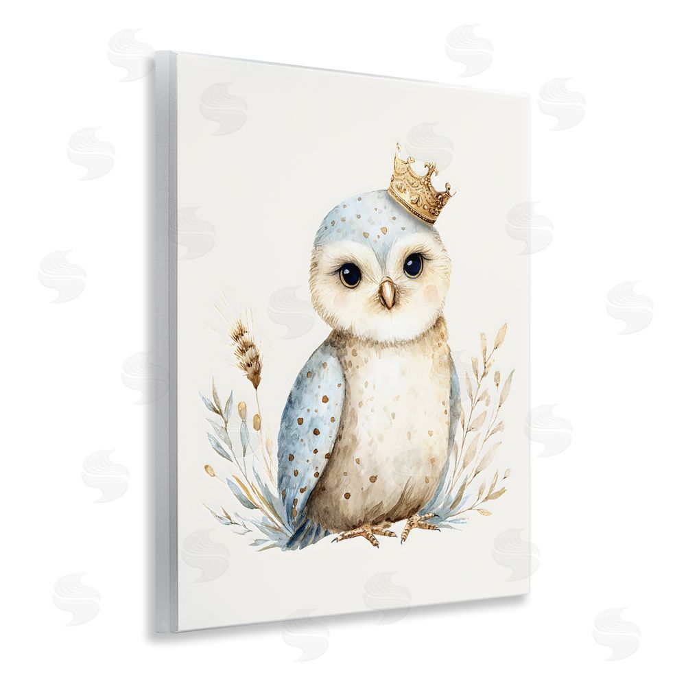 LSR Design Studio Watercolor Nursery Owl Wall Plaque Printed Art