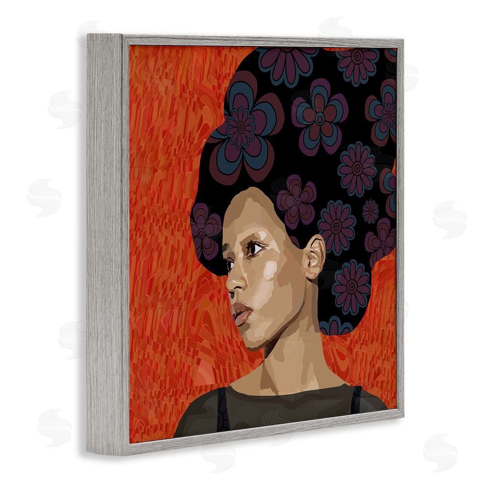 Lynnda Rakos Portrait Of A Dreamer Gray Framed Giclee Wall Art Print