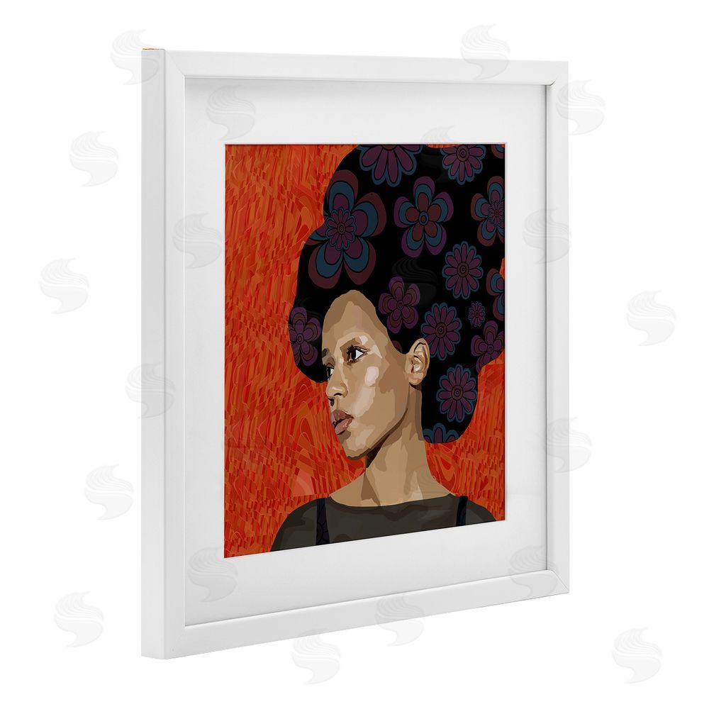 Lynnda Rakos Portrait Of A Dreamer White Framed Print Under Glass Wall Art