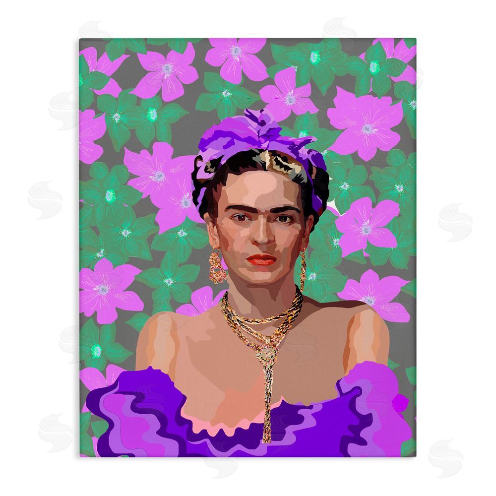 Lynnda Rakos Floral Reverie Frida Stretched Canvas Wall Art Print