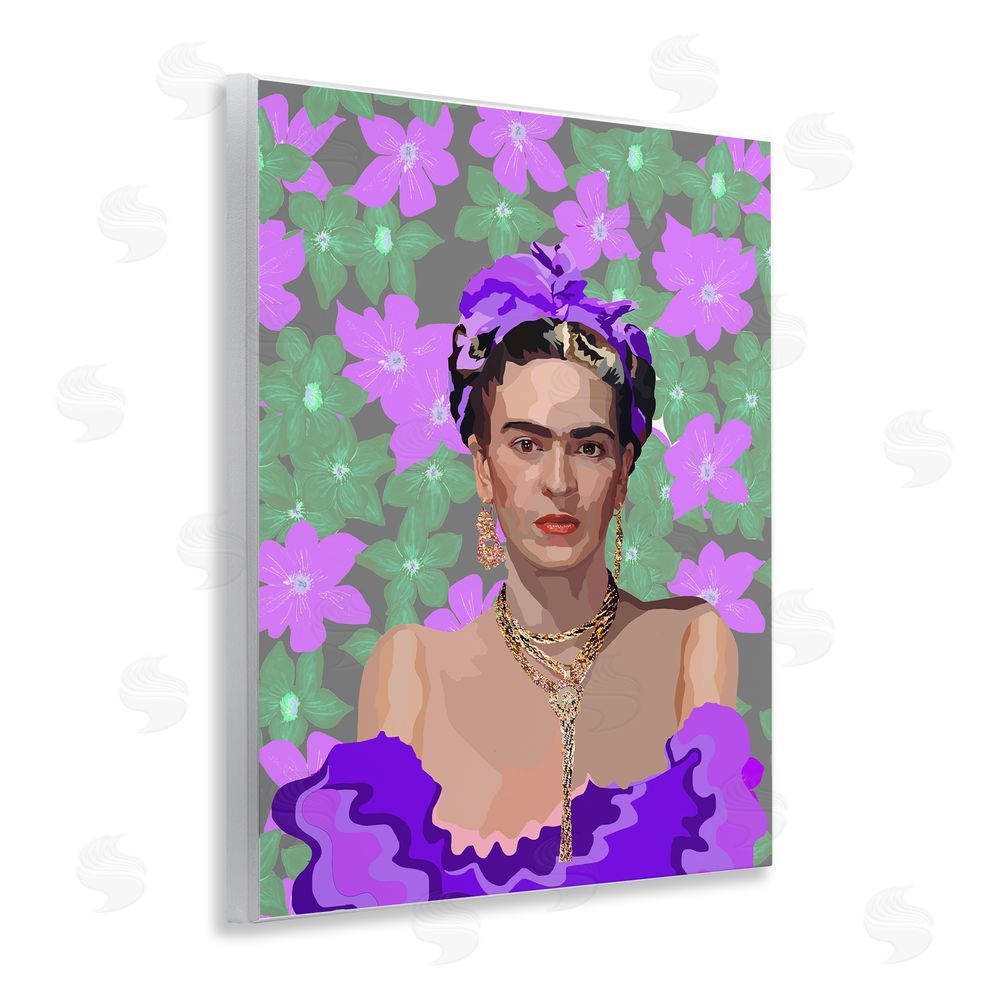Lynnda Rakos Floral Reverie Frida Wooden Wall Plaque Art Print