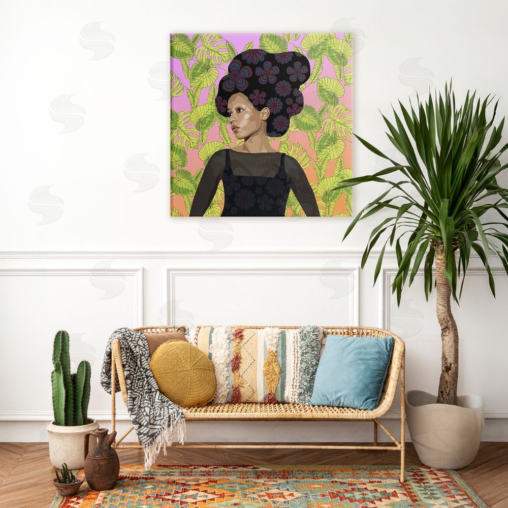 Lynnda Rakos Whispers Of Bloom Stretched Canvas Wall Art in Room