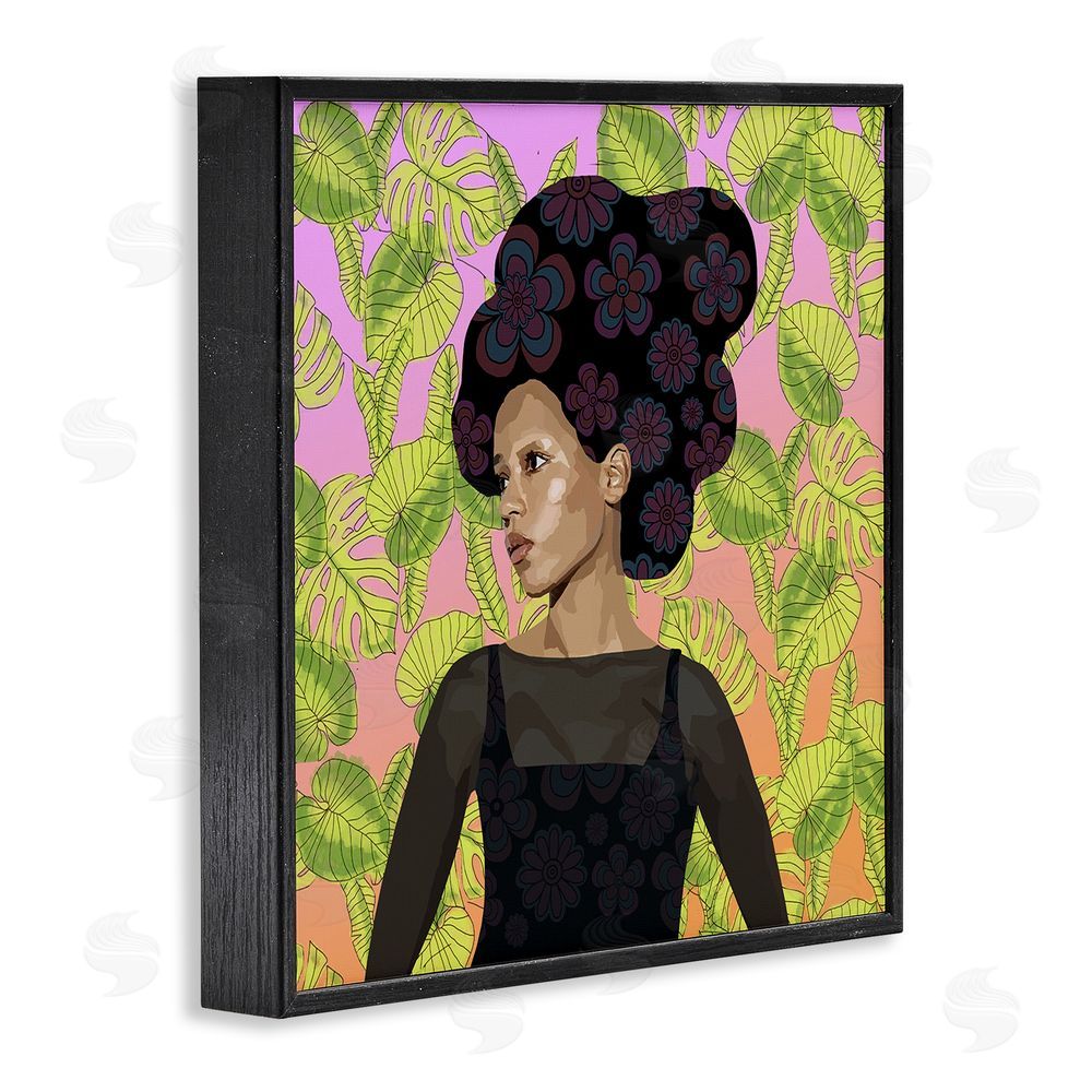 Lynnda Rakos Whispers Of Bloom Black Framed Giclee Wall Art Print