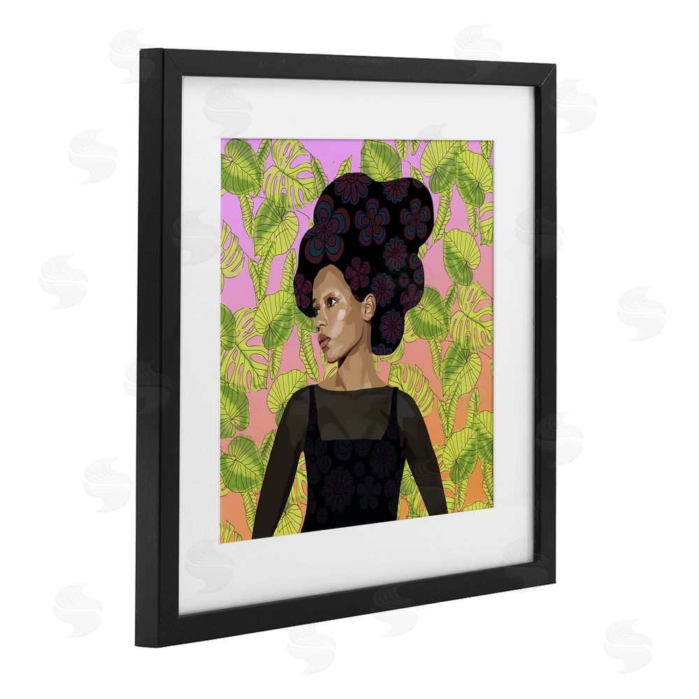 Lynnda Rakos Whispers Of Bloom Black Framed Print Under Glass Wall Art