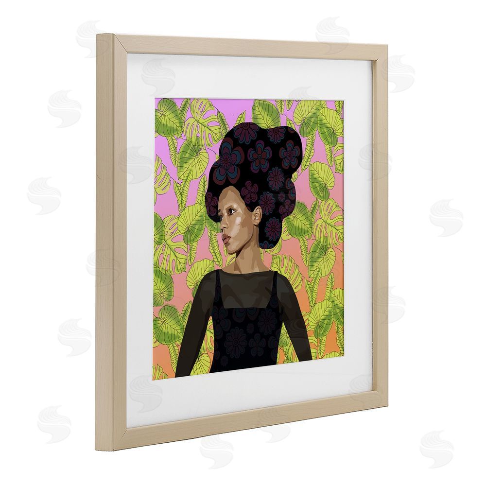 Lynnda Rakos Whispers Of Bloom Brown Framed Print Under Glass Wall Art