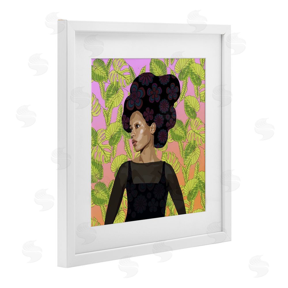 Lynnda Rakos Whispers Of Bloom White Framed Print Under Glass Wall Art
