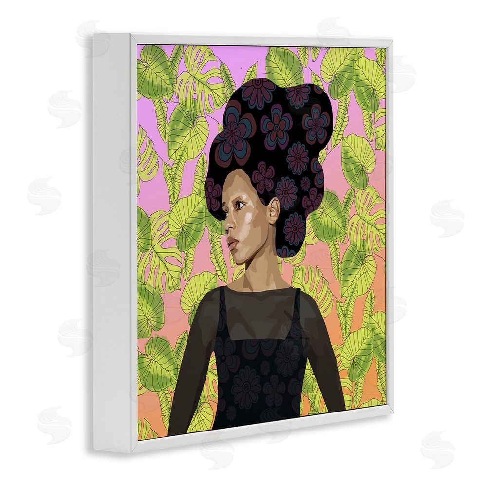 Lynnda Rakos Whispers Of Bloom White Framed Giclee Wall Art Print