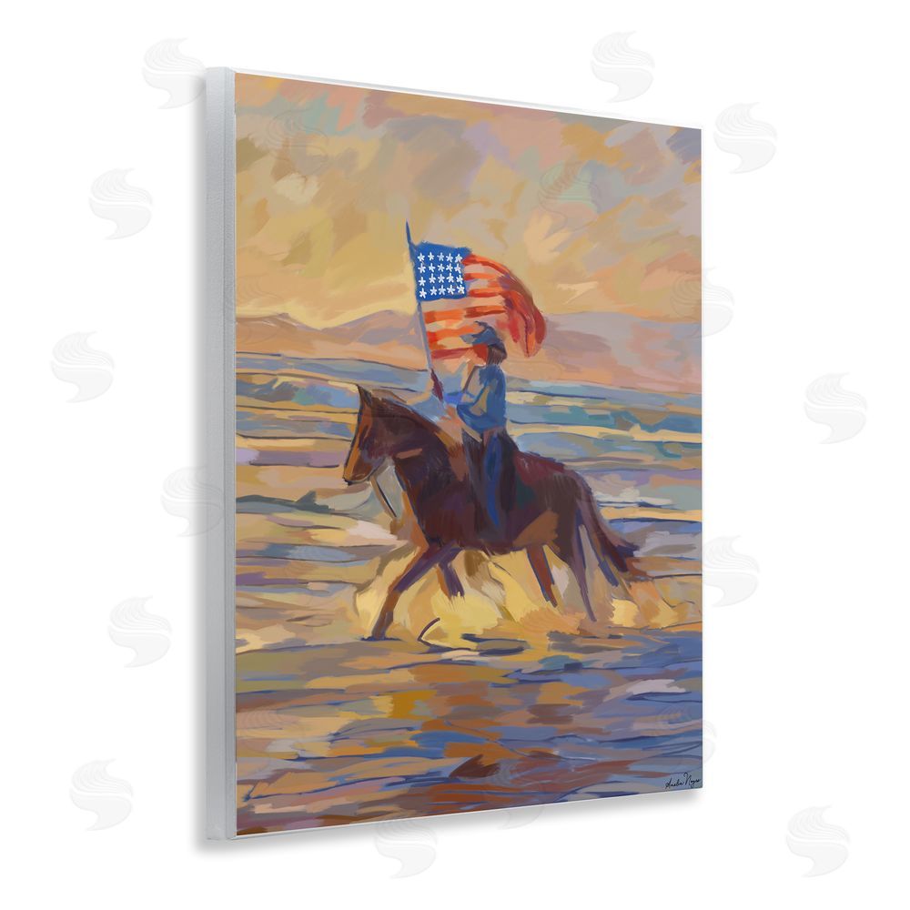 Amelia Noyes American Cowgirl Abstraction Wall Plaque Art Print