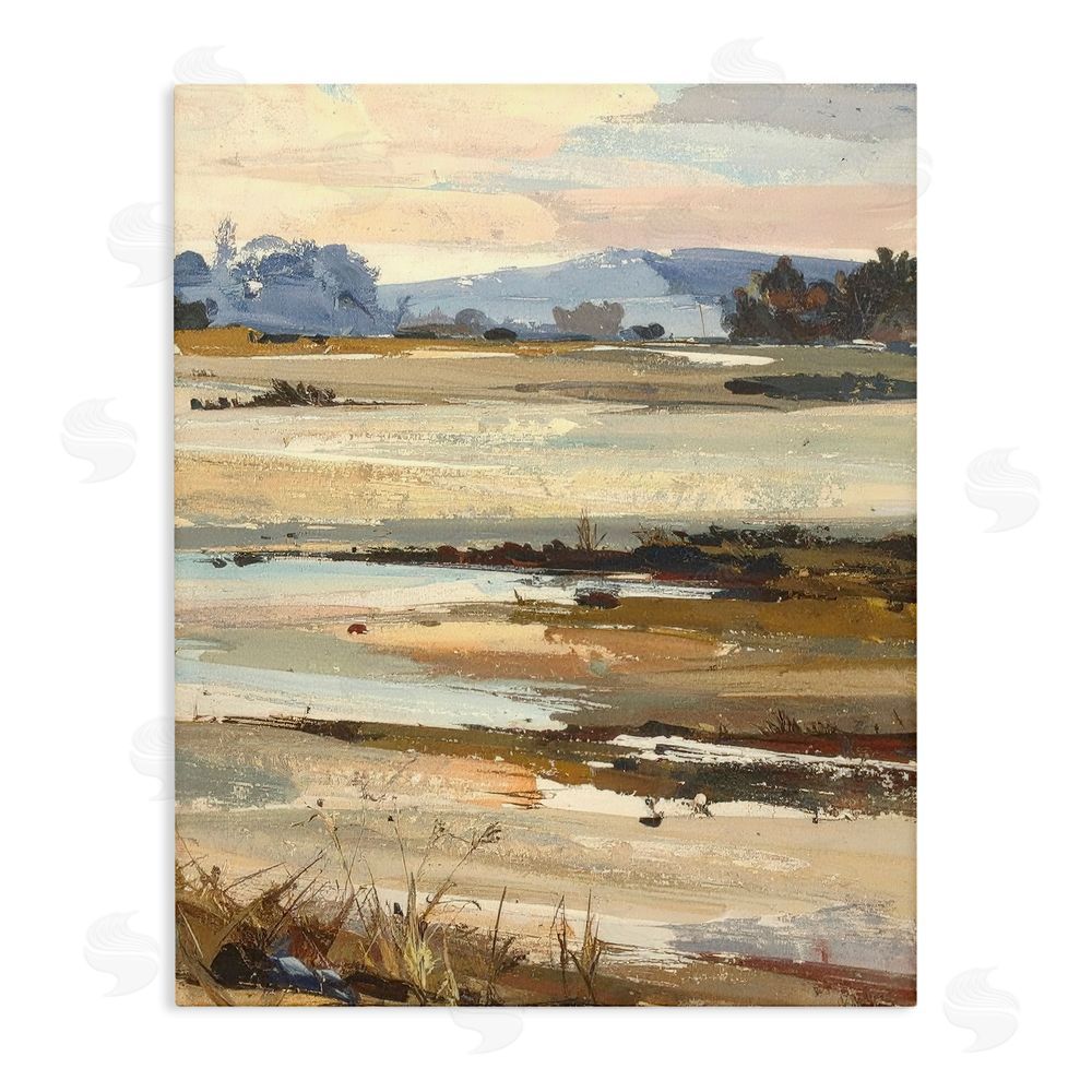 Alonza Saunders Distant Horizon Portrayal Stretched Canvas Wall Art Print