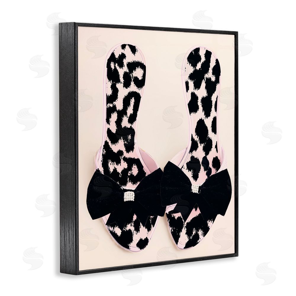 Annabelle Hall Cat Walk Spotted Shoes Black Framed Giclee Print Wall Art