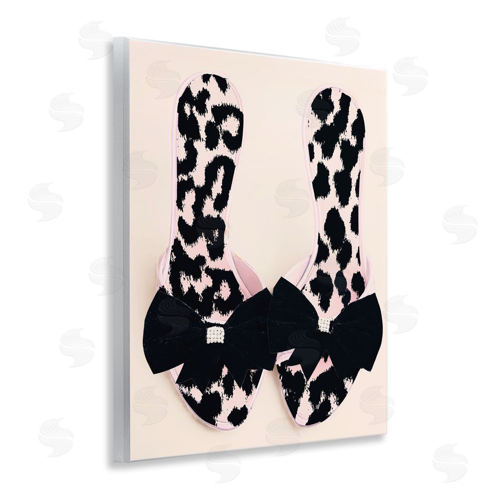 Annabelle Hall Cat Walk Spotted Shoes Wooden Wall Plaque Art Print