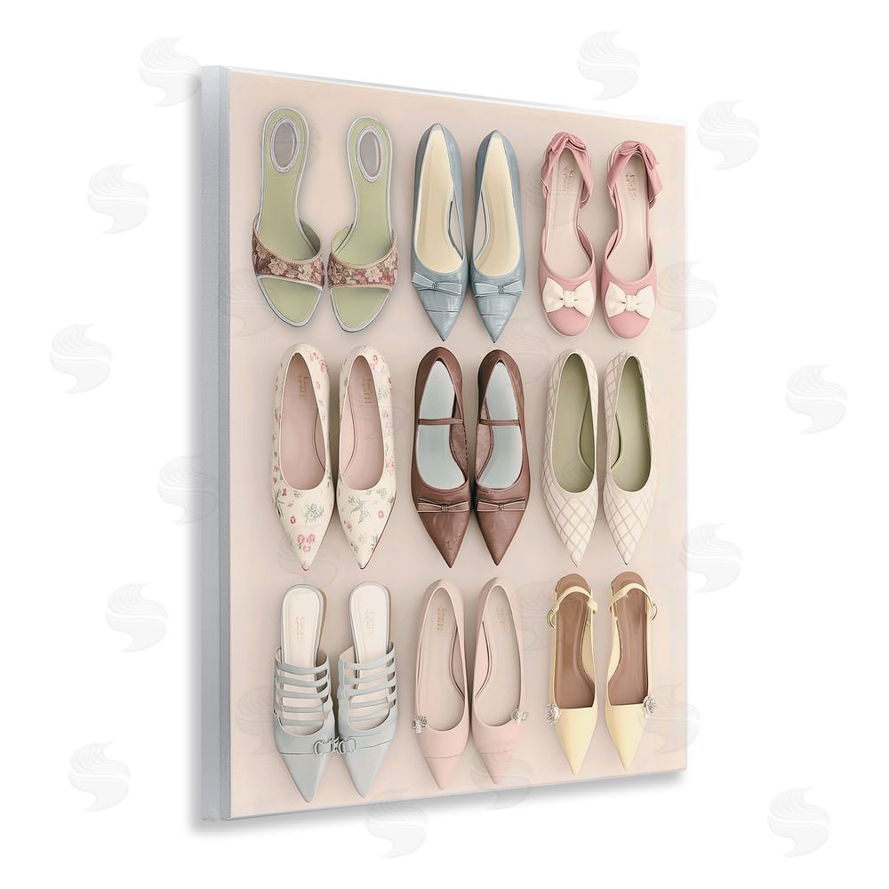 Annabelle Hall Beatrice's Closet Shoes Wooden Wall Plaque Art Print