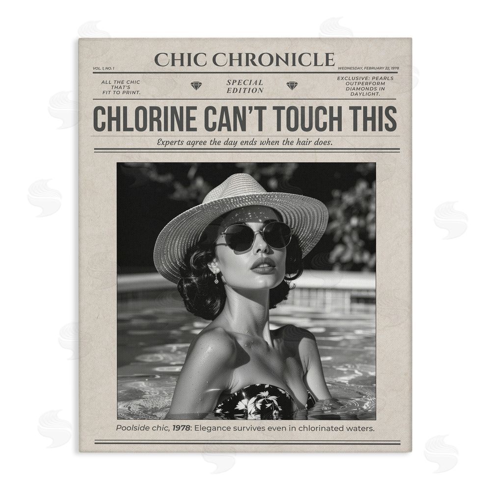 A Barefoot Stylist Chic Chronical Vintage Magazine Stretched Canvas Wall Art Print