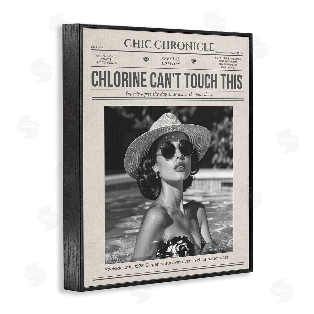 A Barefoot Stylist Chic Chronical Vintage Magazine Black Framed Giclee Print Wall Art