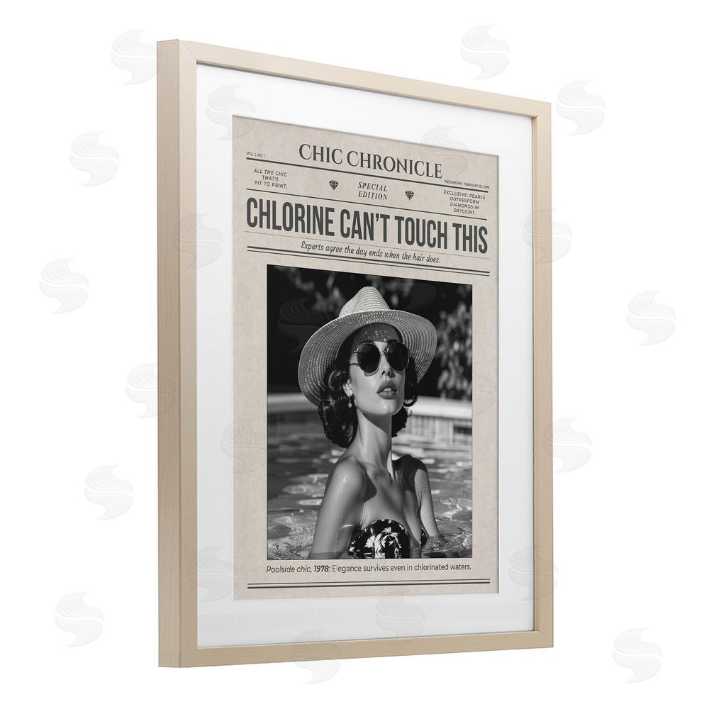 A Barefoot Stylist Chic Chronical Vintage Magazine Brown Framed Print Under Glass Wall Art