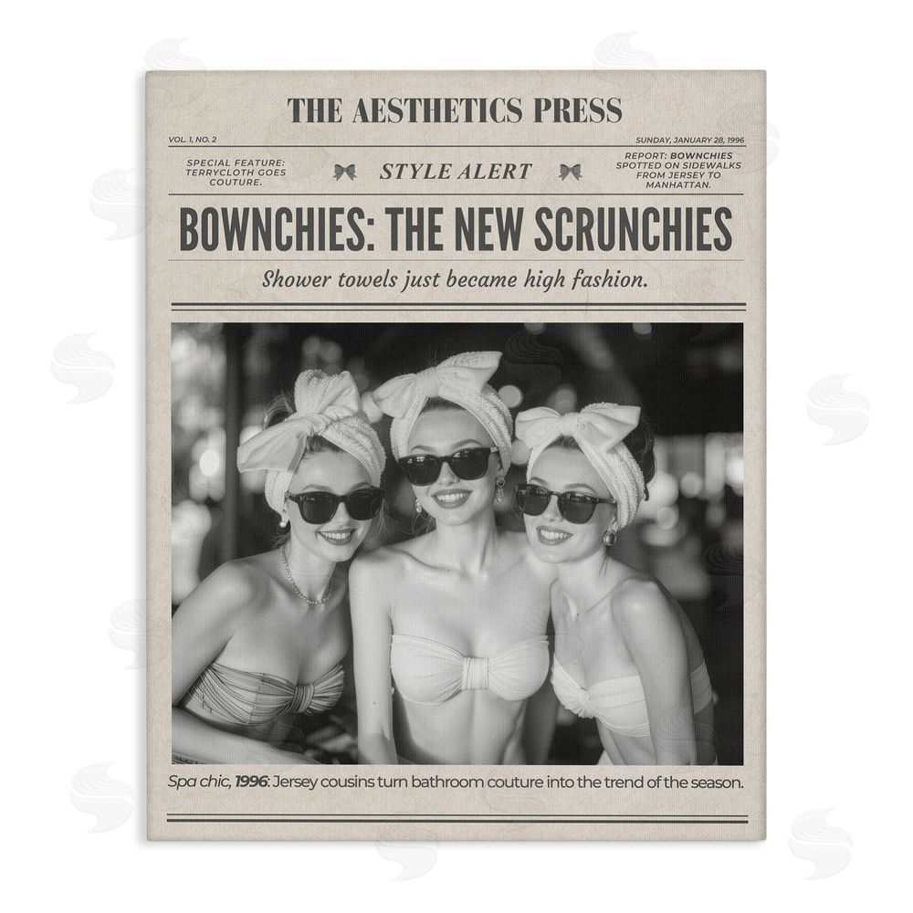 A Barefoot Stylist The Aesthetics Press Magazine Stretched Canvas Wall Art Print