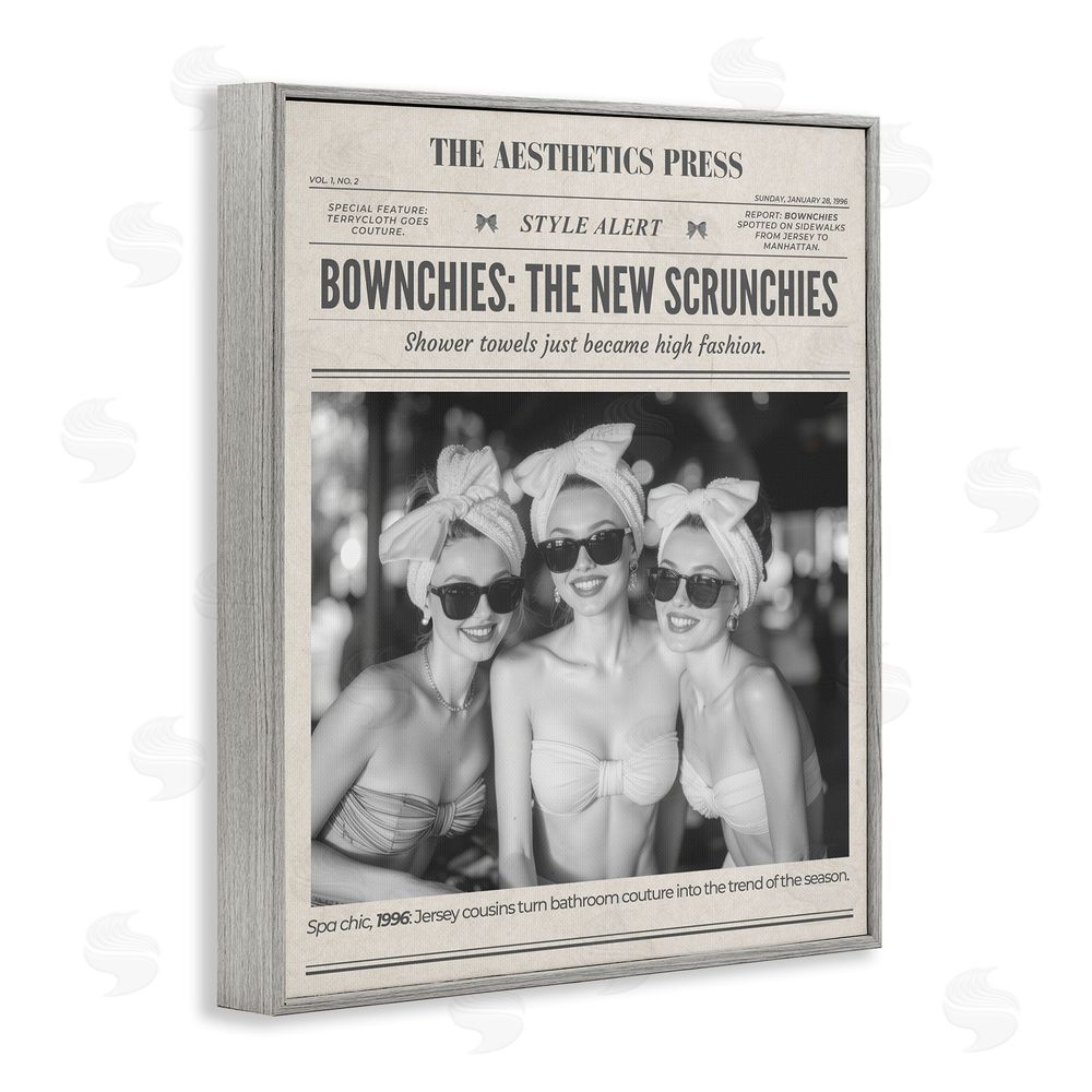 A Barefoot Stylist The Aesthetics Press Magazine Gray Framed Giclee Print Wall Art