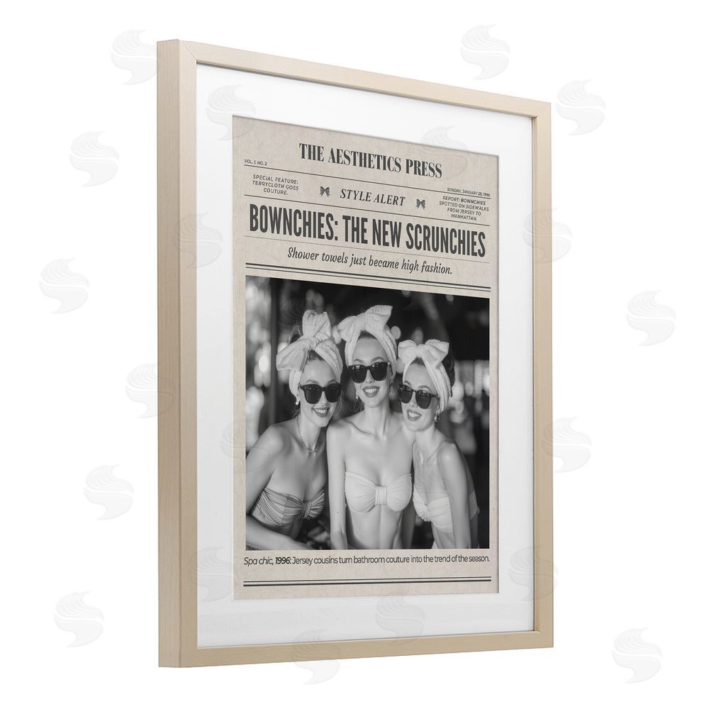 A Barefoot Stylist The Aesthetics Press Magazine Brown Framed Print Under Glass Wall Art