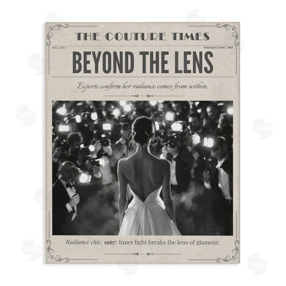 A Barefoot Stylist The Couture Times Magazine Stretched Canvas Wall Art Print