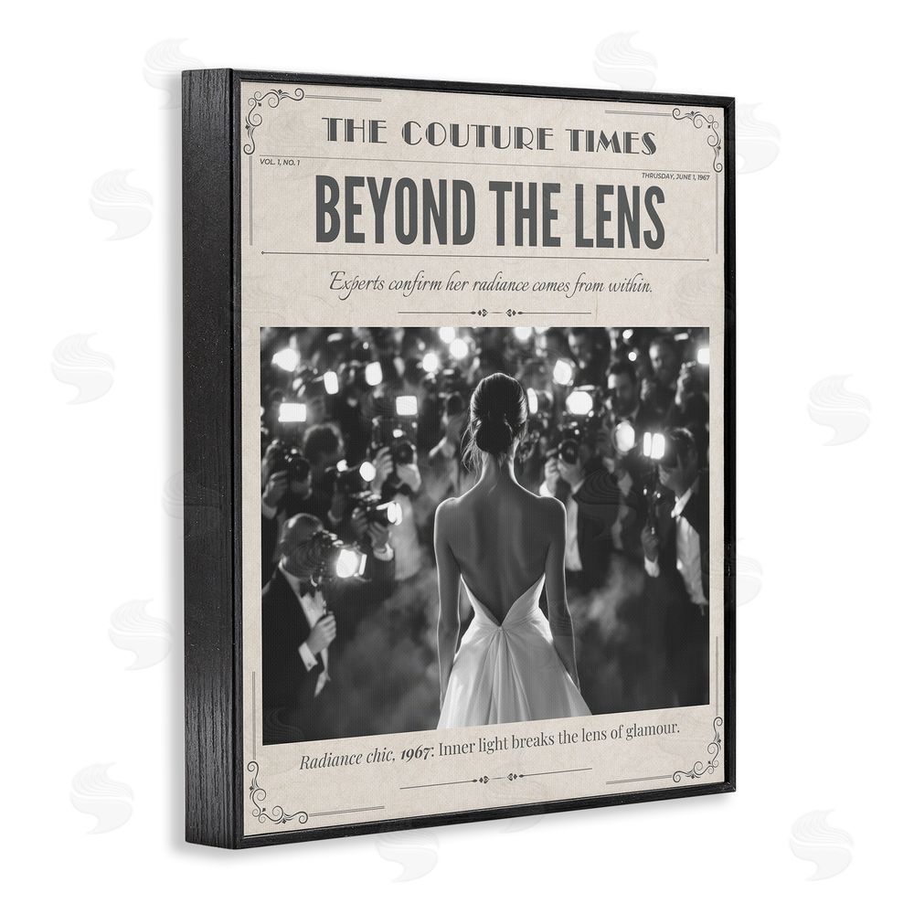 A Barefoot Stylist The Couture Times Magazine Black Framed Giclee Print Wall Art