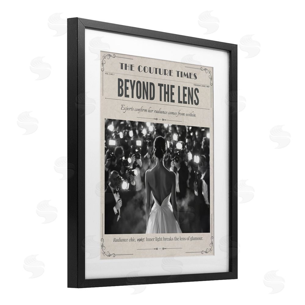 A Barefoot Stylist The Couture Times Magazine Black Framed Print Under Glass Wall Art