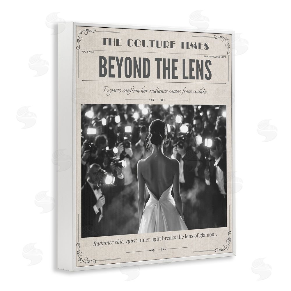 A Barefoot Stylist The Couture Times Magazine White Framed Giclee Print Wall Art