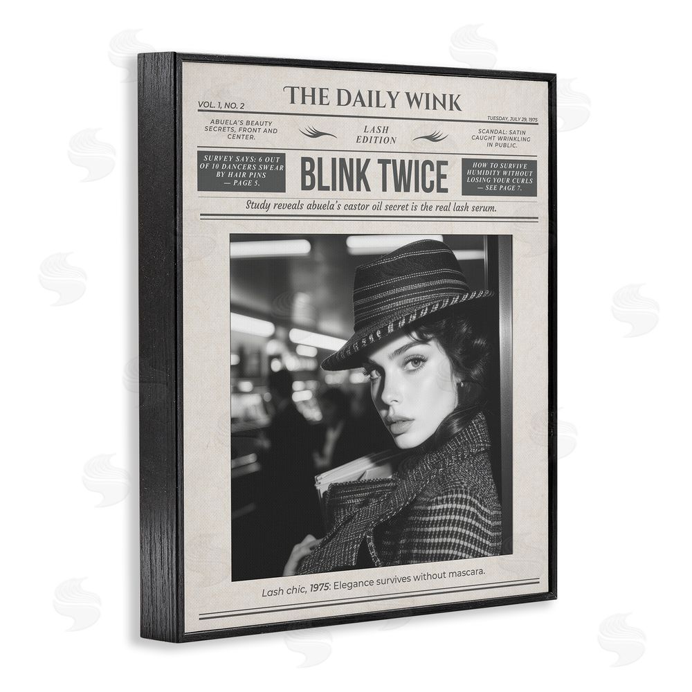 A Barefoot Stylist The Daily Wink Magazine Black Framed Giclee Print Wall Art