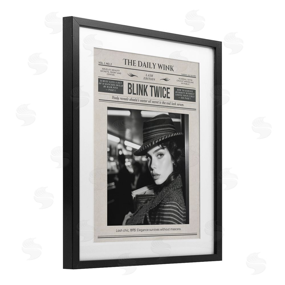 A Barefoot Stylist The Daily Wink Magazine Black Framed Print Under Glass Wall Art