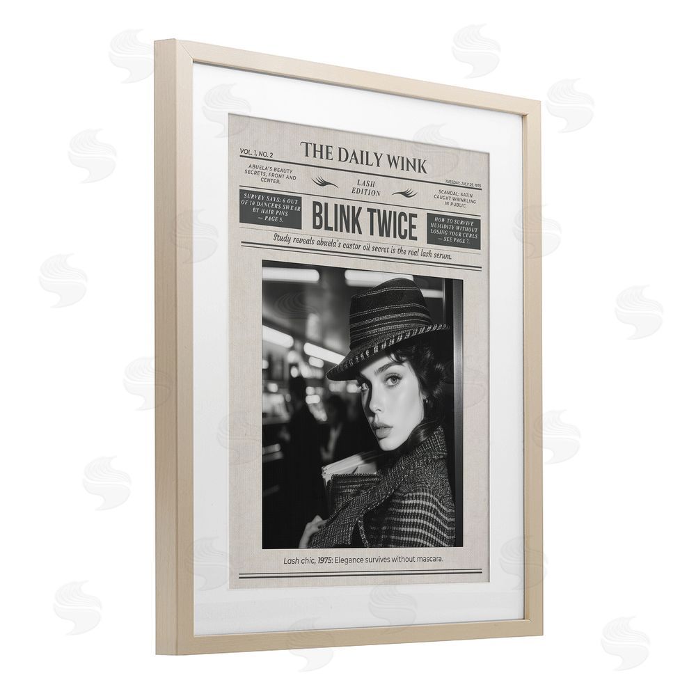 A Barefoot Stylist The Daily Wink Magazine Brown Framed Print Under Glass Wall Art