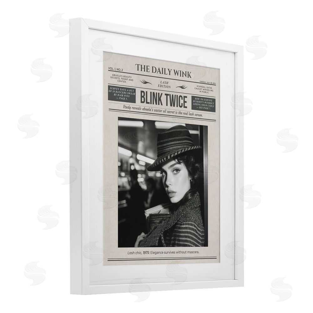 A Barefoot Stylist The Daily Wink Magazine White Framed Print Under Glass Wall Art