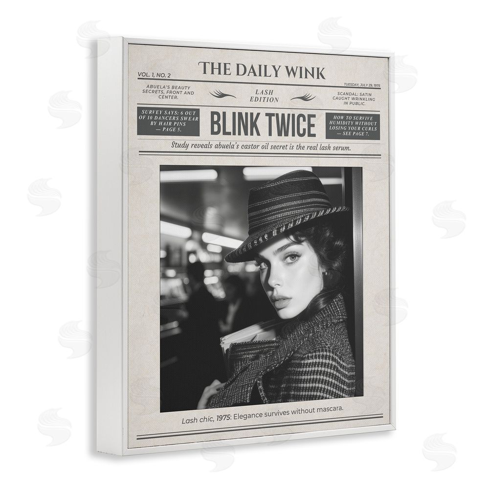 A Barefoot Stylist The Daily Wink Magazine White Framed Giclee Print Wall Art