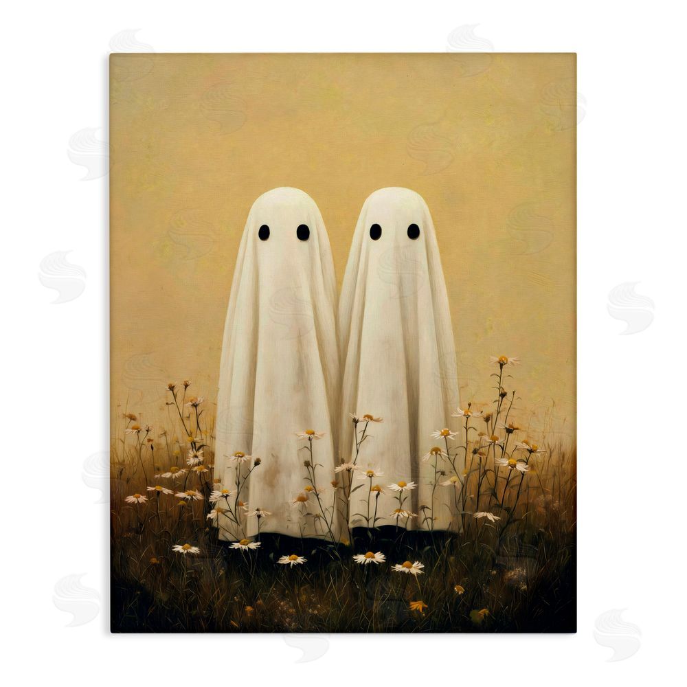 Arlington Prints Daisy Ghost Couple Stretched Canvas Wall Art Print