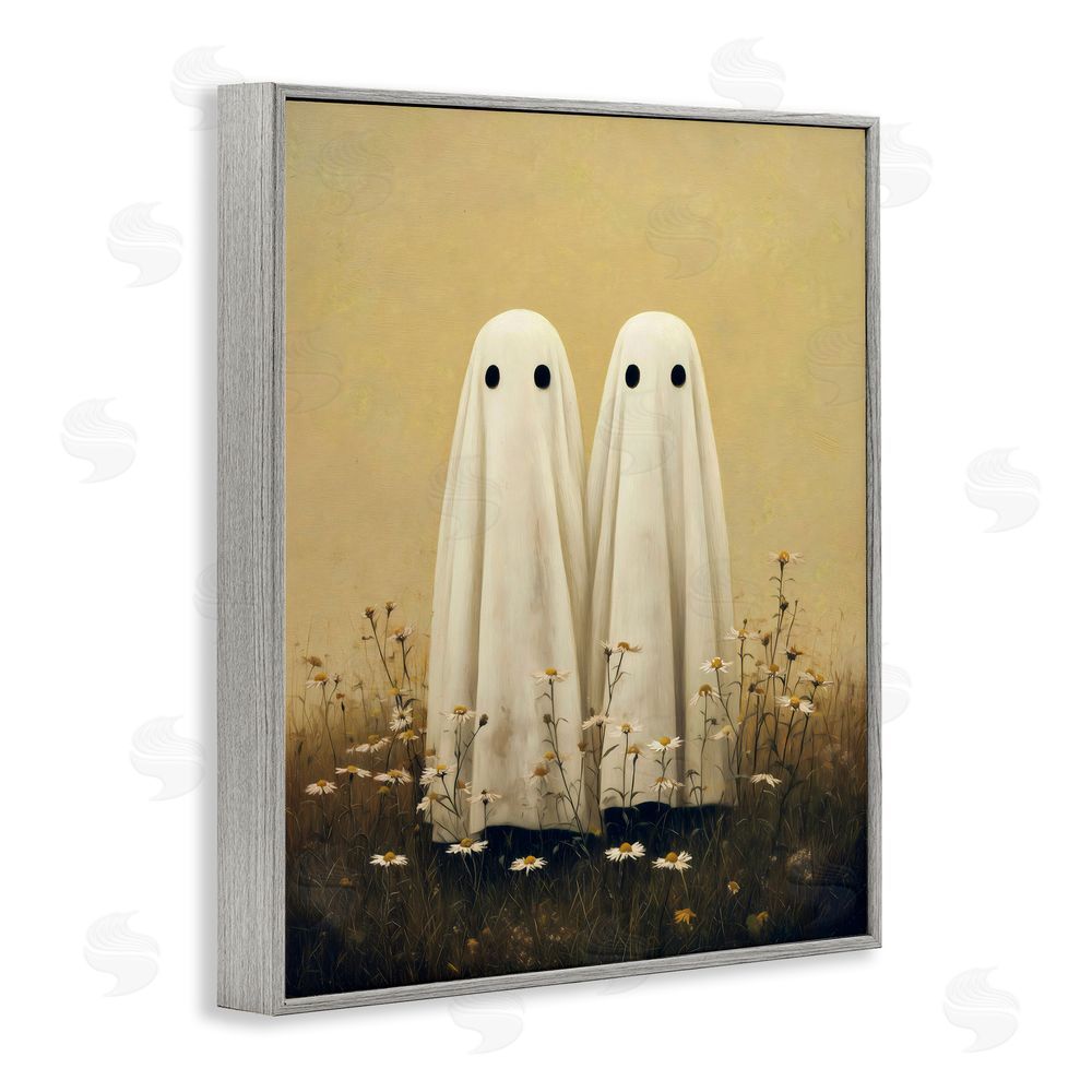 Arlington Prints Daisy Ghost Couple Gray Framed Giclee Print Wall Art