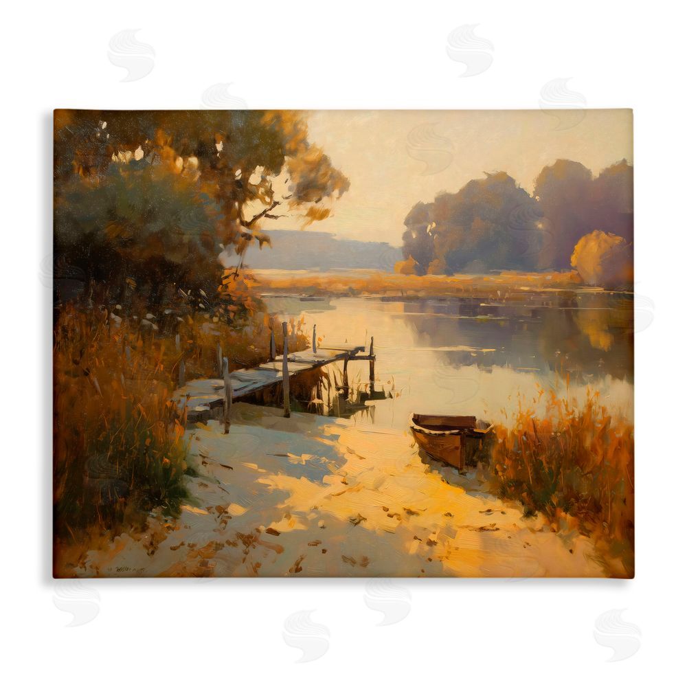 Arlington Prints Golden Hour in Autumn Stretched Canvas Wall Art Print