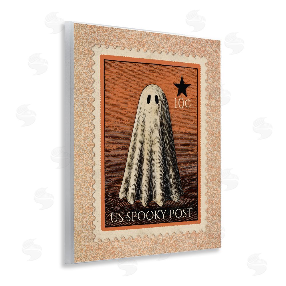 Arlington Prints Vintage Ghost Stamp Wooden Wall Plaque Art Print