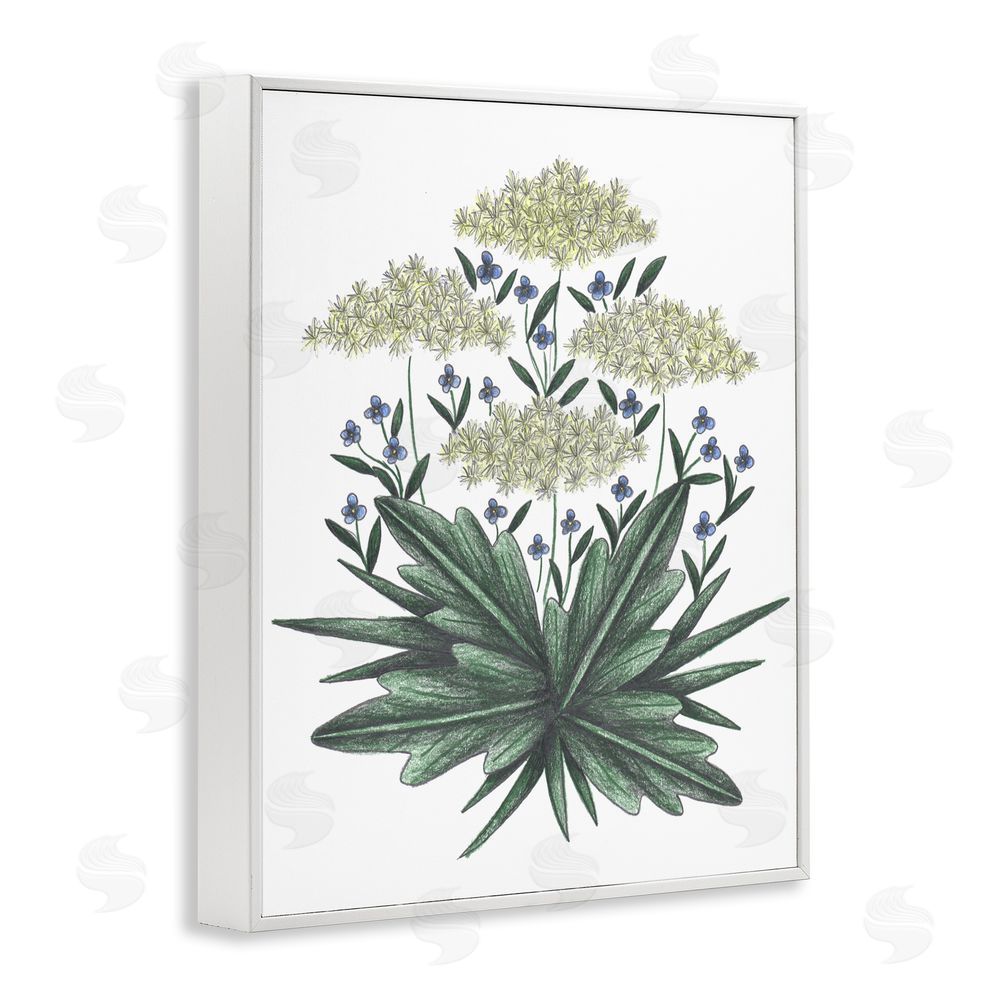 Cecilia Battaini New Roots Vintage Sketch White Framed Giclee Print Wall Art