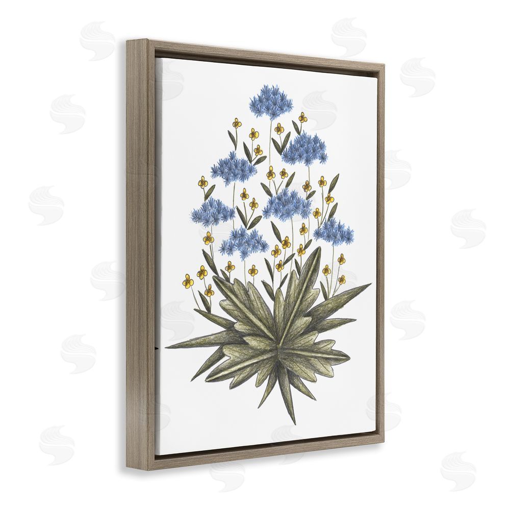 Cecilia Battaini Where Wild Flowers Bloom Brown Floating Frame Canvas Wall Art Print