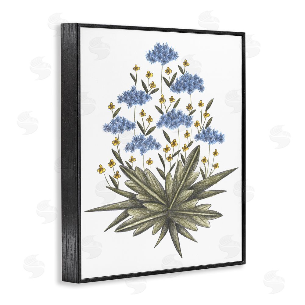 Cecilia Battaini Where Wild Flowers Bloom Black Framed Giclee Print Wall Art