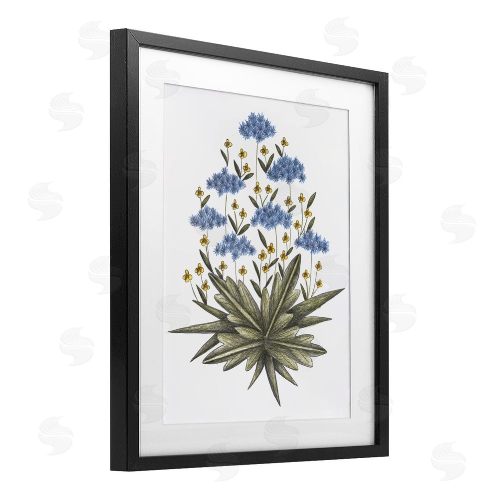Cecilia Battaini Where Wild Flowers Bloom Black Framed Print Under Glass Wall Art