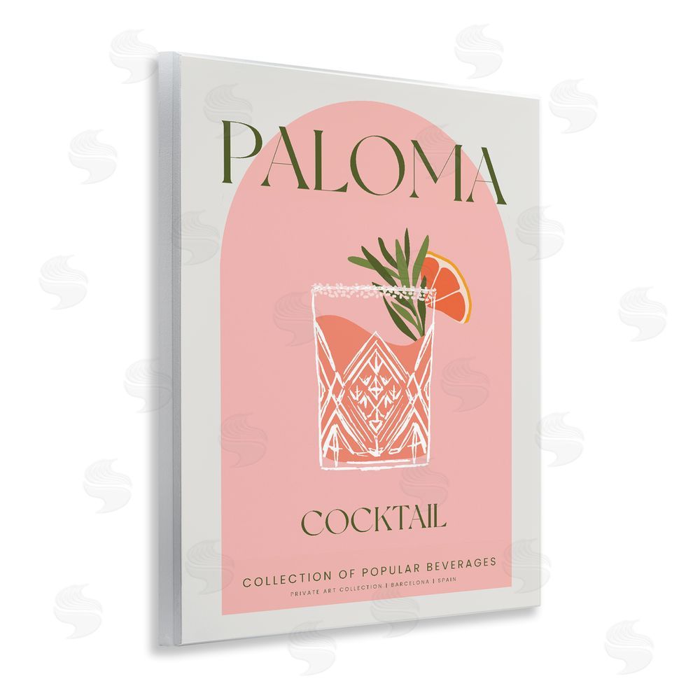 Stupell Studio Stylish Retro Paloma Wooden Wall Plaque Art Print