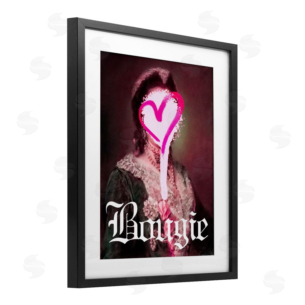 Stupell Studio Bougie Classical Portrait Black Framed Print Under Glass Wall Art