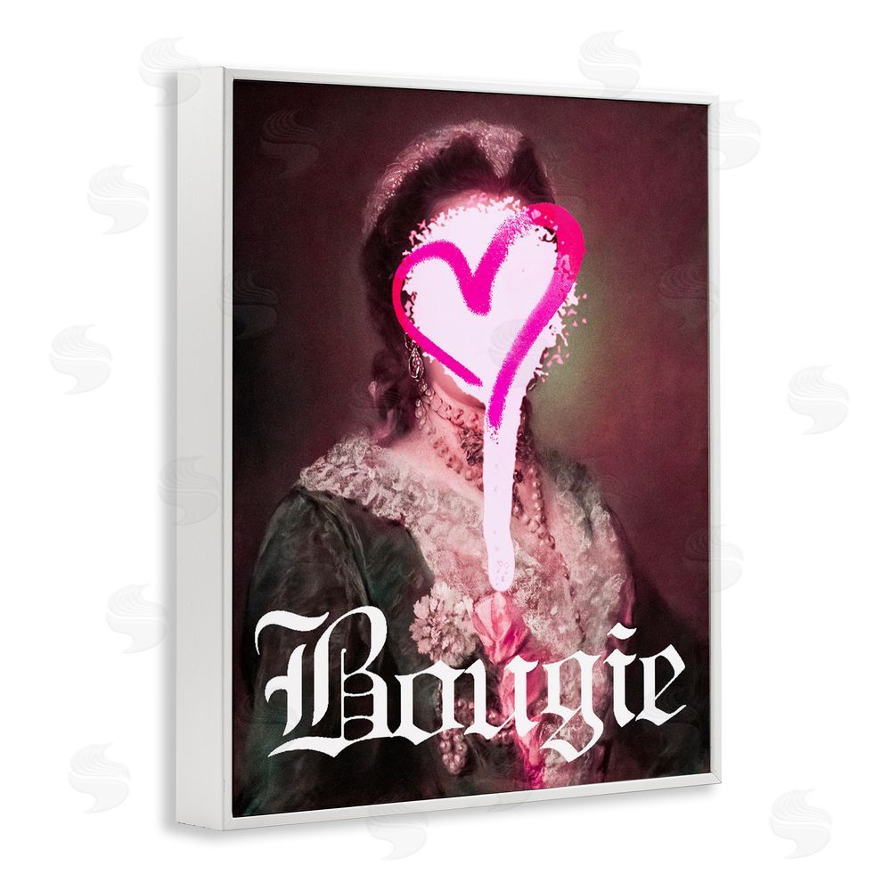 Stupell Studio Bougie Classical Portrait White Framed Giclee Print Wall Art
