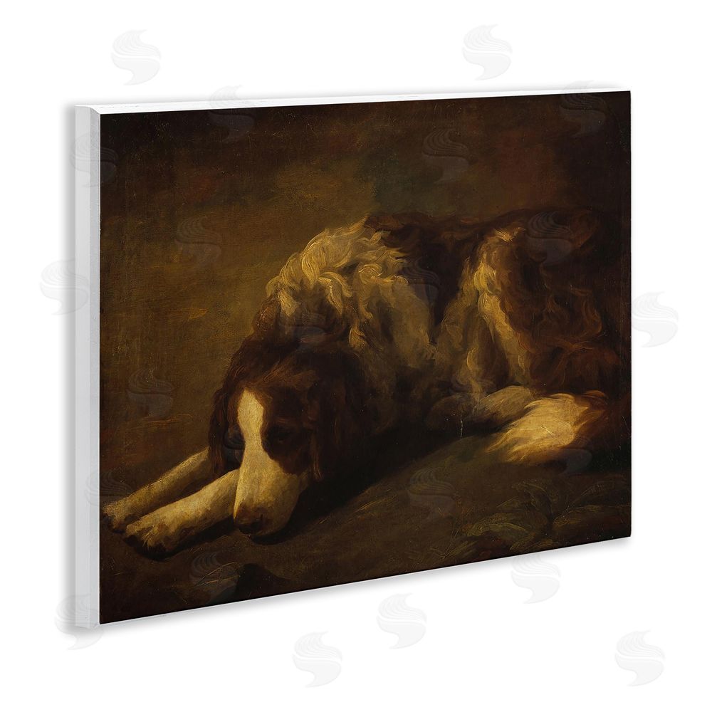 Lil' Rue Dim Lighted Classic Dog Wooden Wall Plaque Art Print